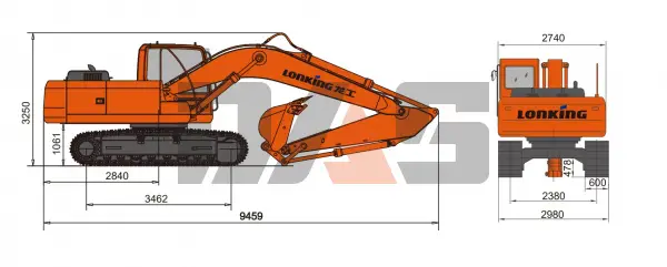 Экскаватор Lonking CDM6225N габарит купить в Красноярске