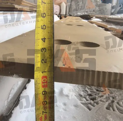 Нож ковша Lonking 83C (2360х200х16) с отверстиями 16 шт М20*60