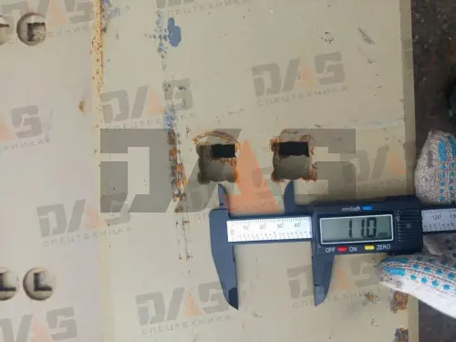 Нож ковша Lonking 84C (2460х200х16) с отверстиями 18 шт М20*60
