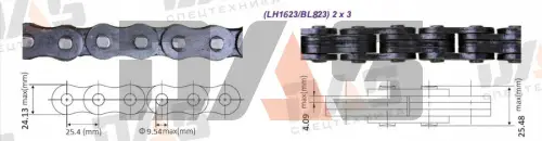 Цепь BL823/LH1623 CPCD30-35 (1м)